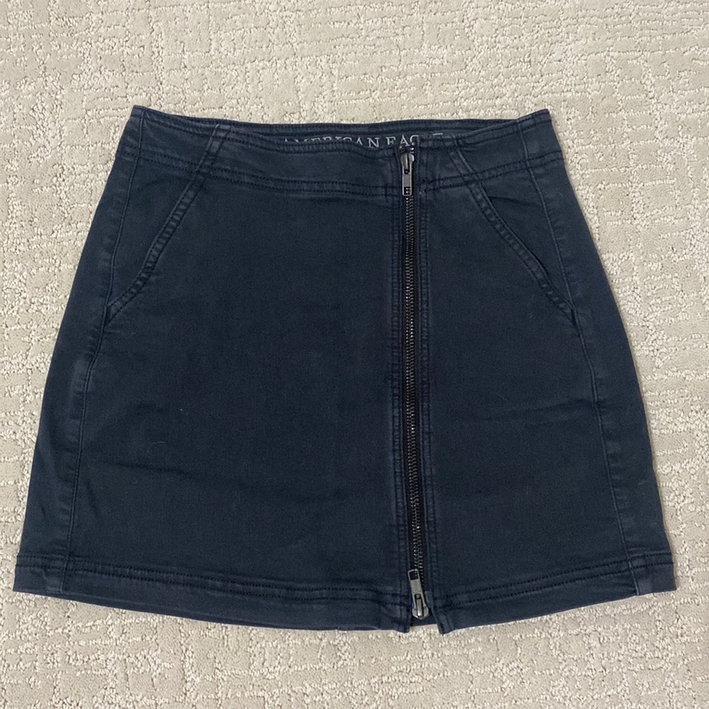 Black Zipper Skirt